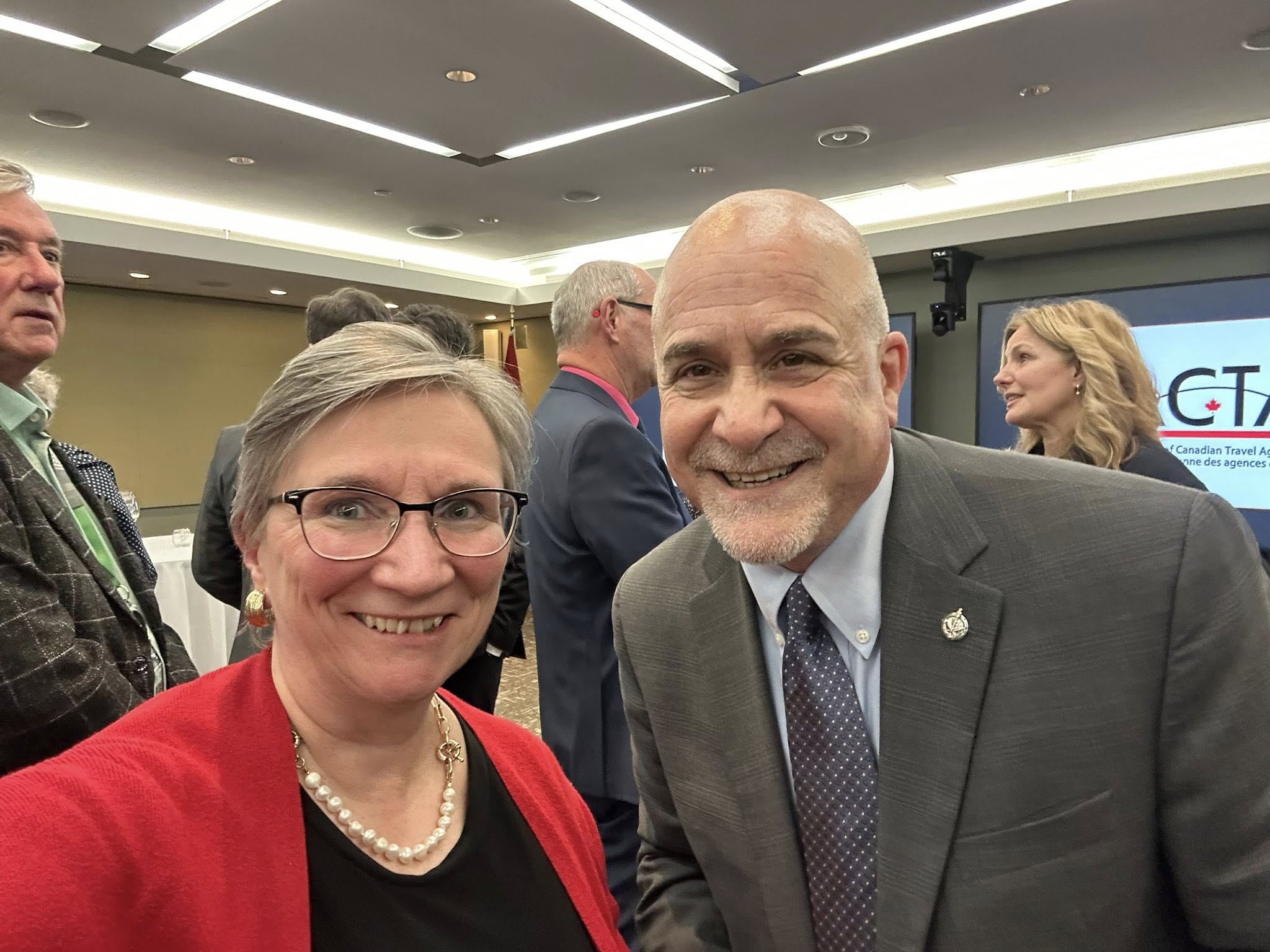 Sheila in conversation with Tony Baldinelli, Shadow Minister for Tourism