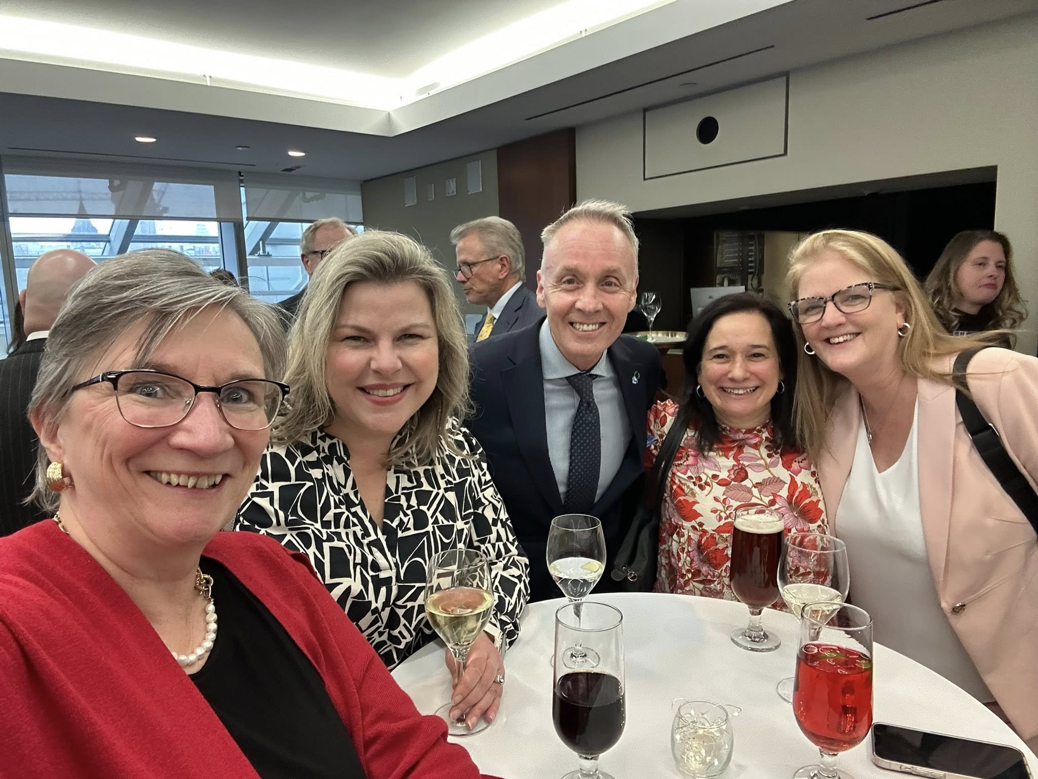 Sheila with Cara Matthew, Ron Lonsdale, Inez Cunah Alvez Almeida, Fiona Bowen