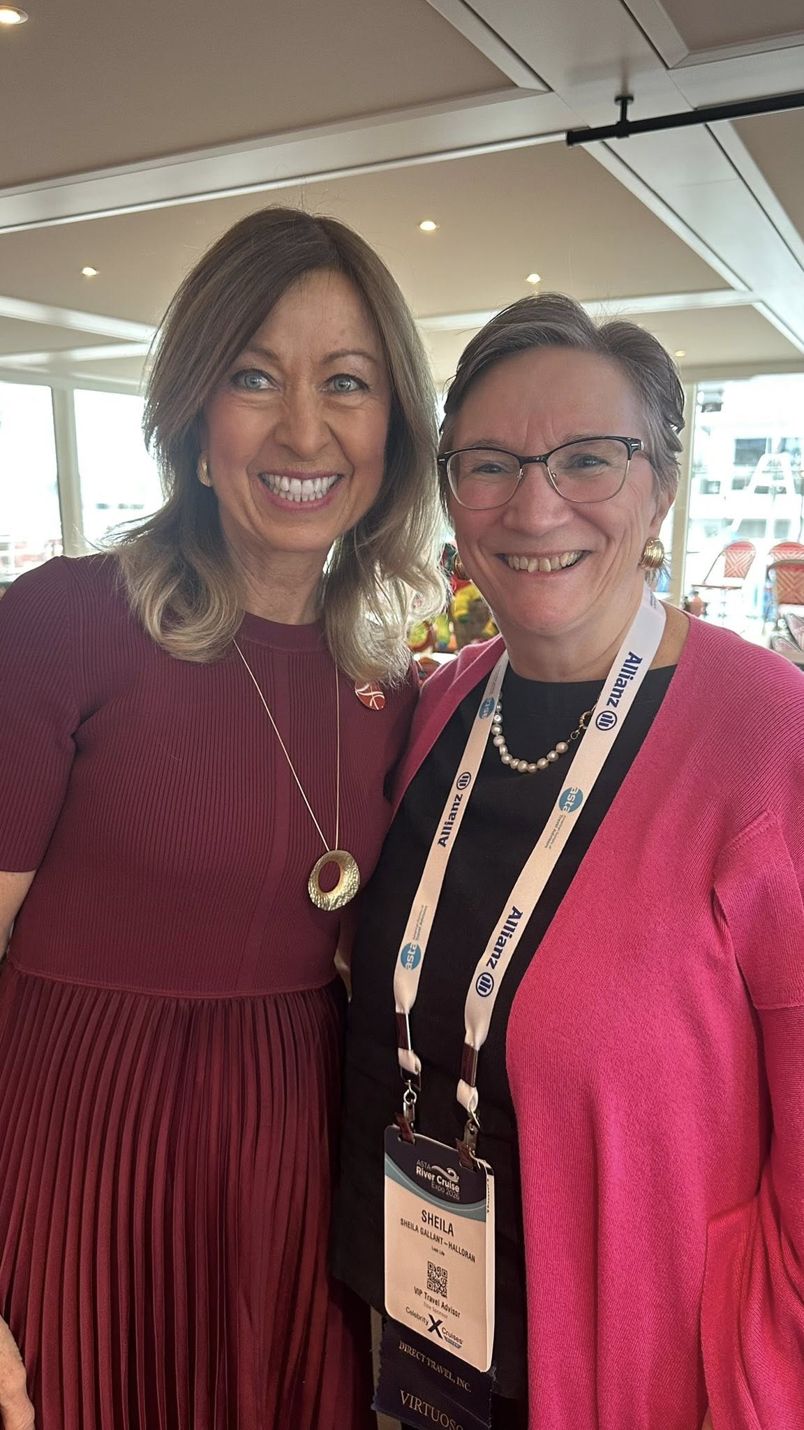 Sheila Gallant-Halloran of Lush Life Travel with Kristin Karst of AMAWaterways