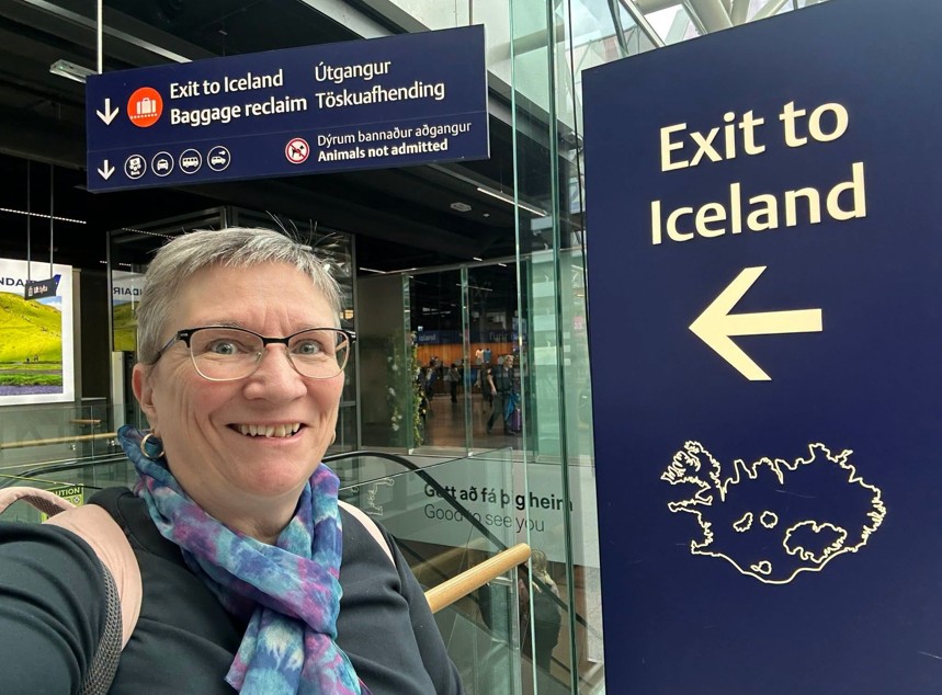 Sheila Gallant-Halloran of Lush Life Travel in Iceland on an expedition cruise.
