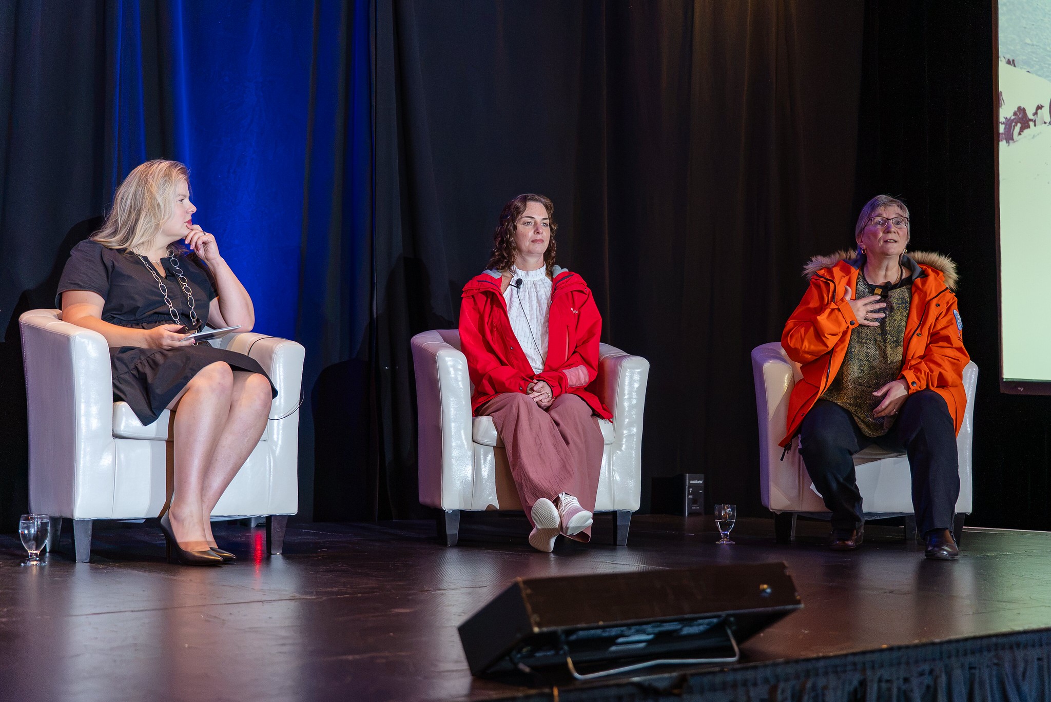 Sheila Gallant-Halloran on the stage at ACTA.